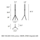 Superwire Tripod LED Floor Lamp