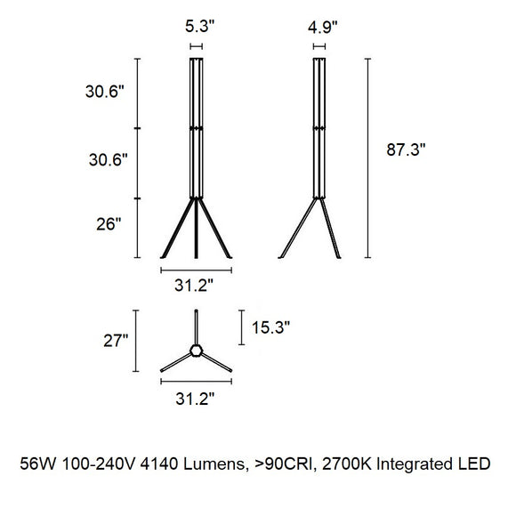 Superwire Tripod Floor Lamp