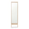 A Line Mirror  option White Oak