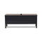 A Line Storage Bench  option Black Stained Oak