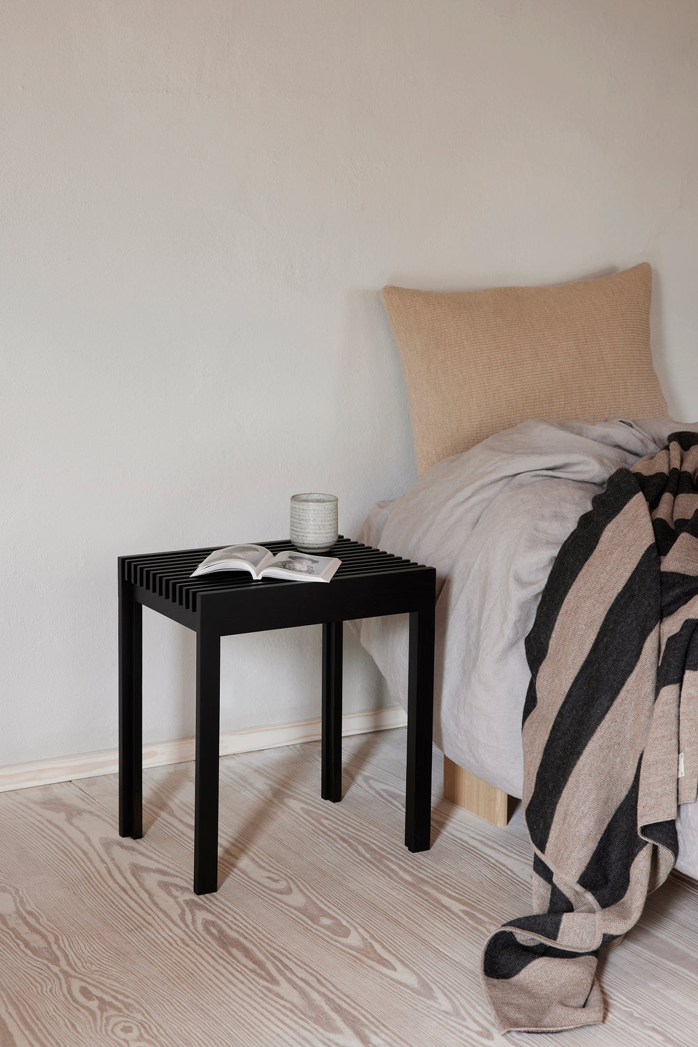 Aymara Black Ribbon Throw Blanket