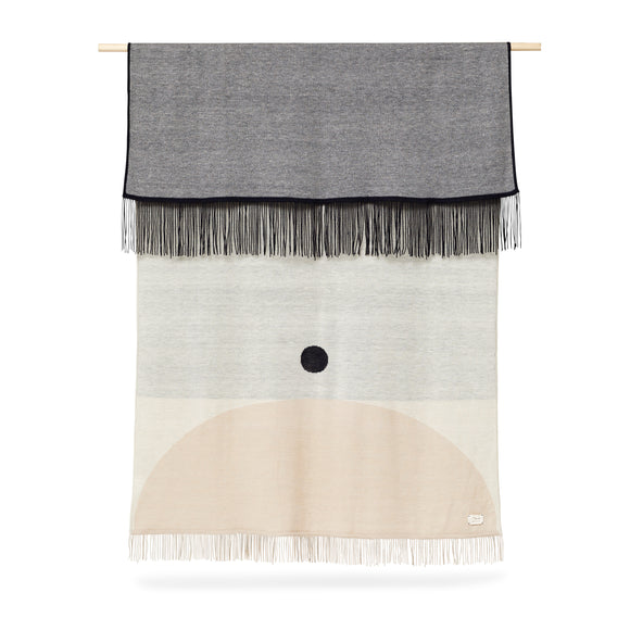 Aymara Cream Dot Throw Blanket