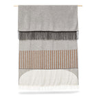 Aymara Grey/Brown Stripe Throw Blanket