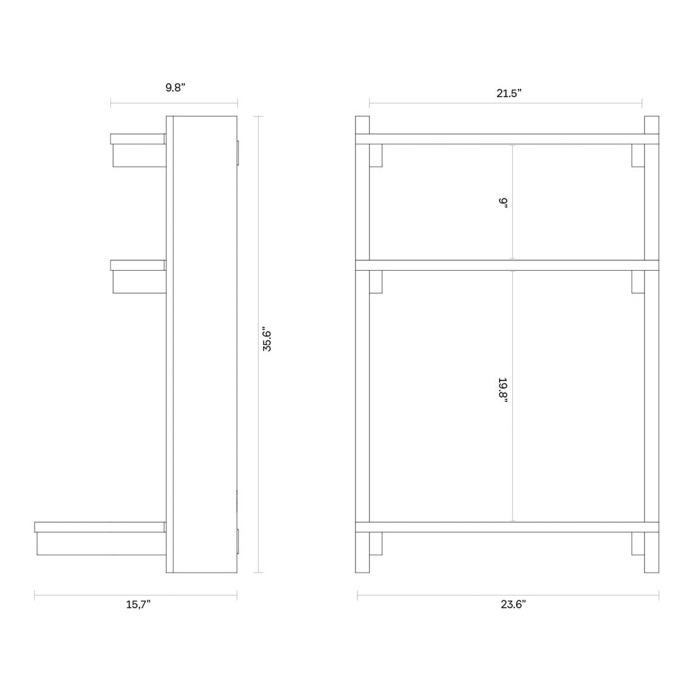 Beam Wall Office Shelf