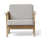 Block Lounge Chair  option White Oil Oak