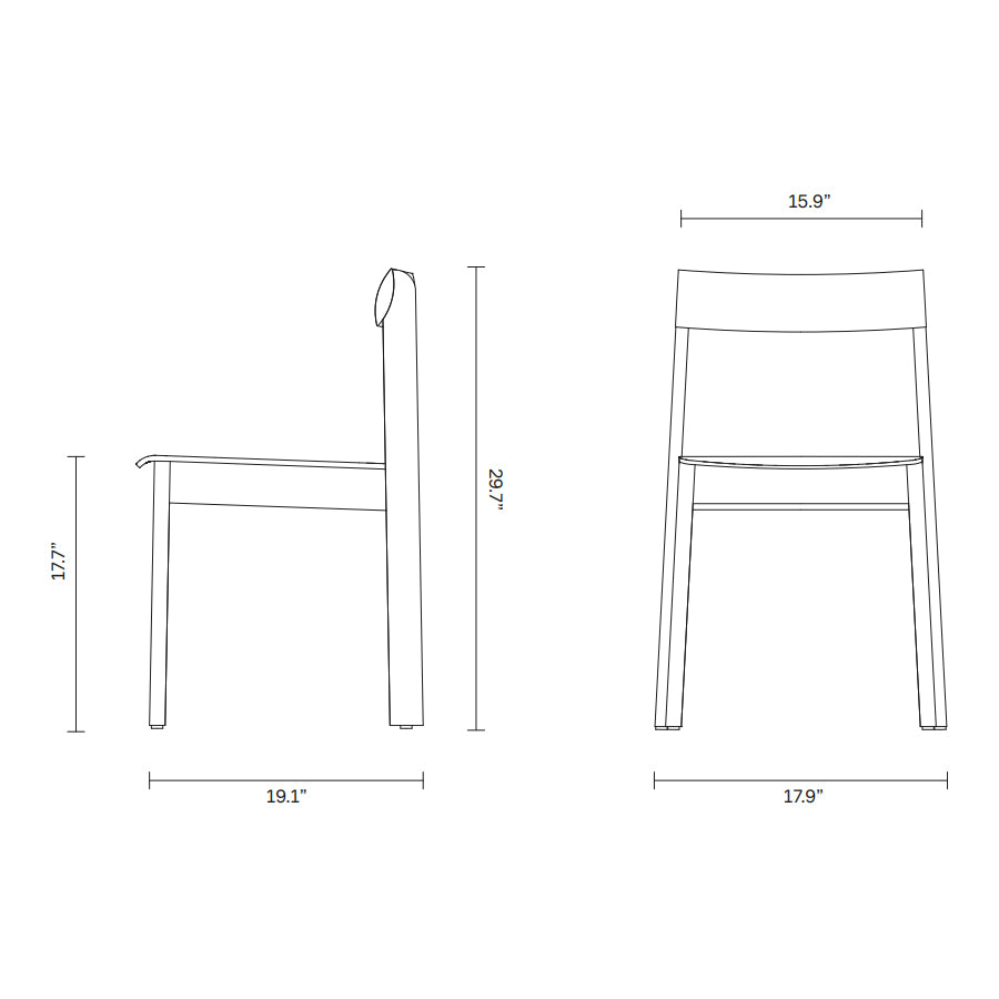 Form and Refine Blueprint Dining Chair - 2Modern