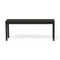 Lightweight Bench  option Black Stained Oak