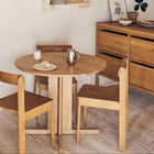 Trefoil Round Dining Table with 4 Legs