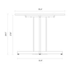 Trefoil Round Dining Table with 4 Legs
