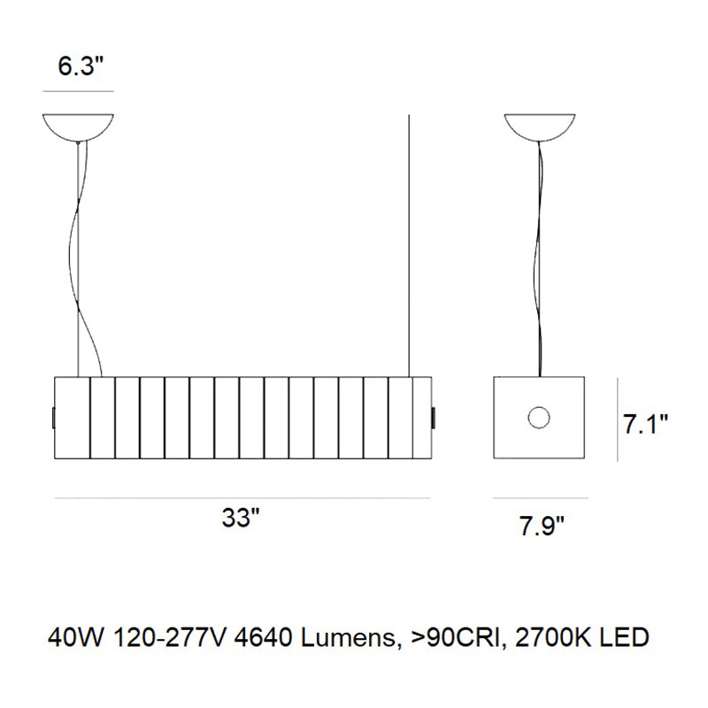 Pli LED Chandelier