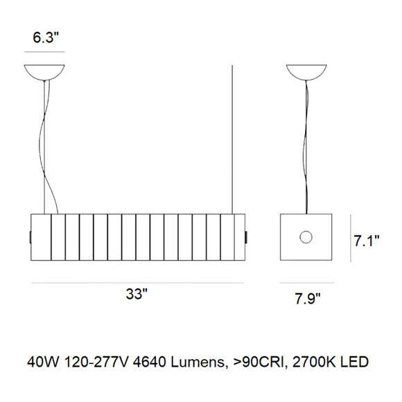 Pli LED Chandelier