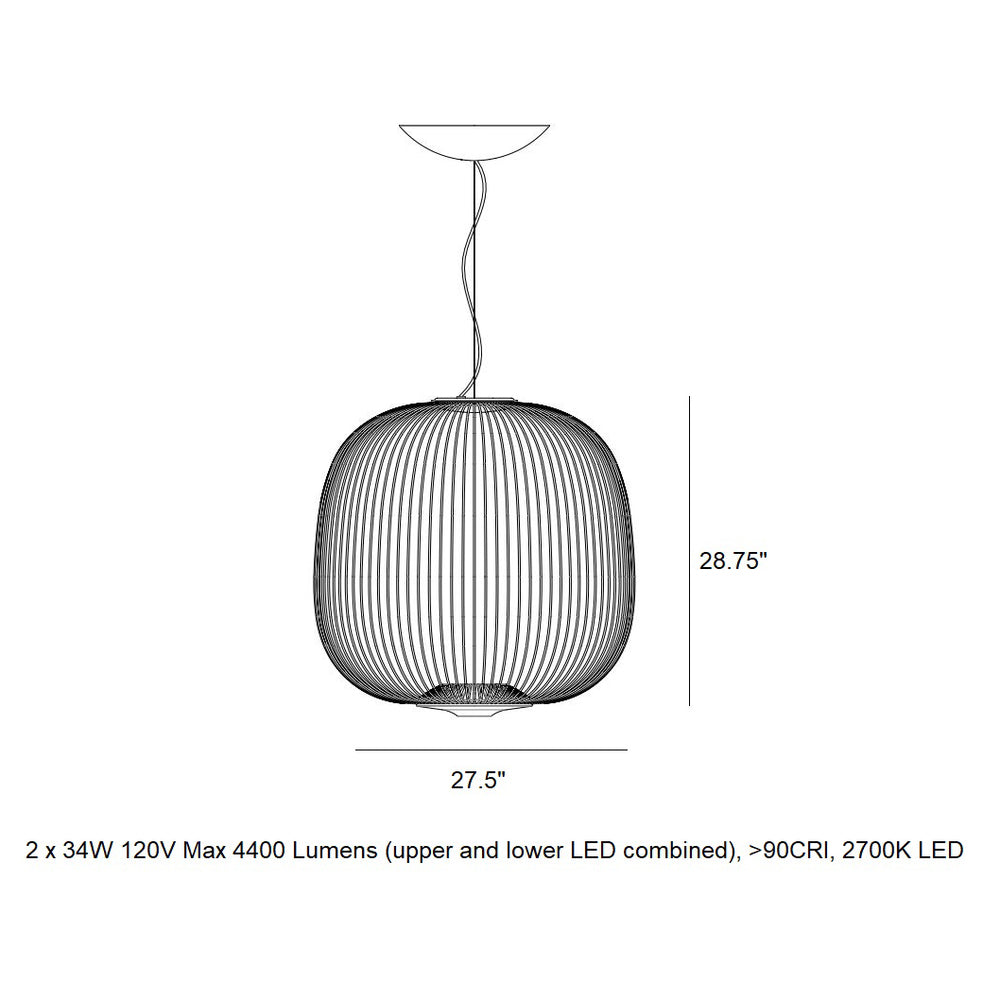 Spokes Ambient LED Pendant Light