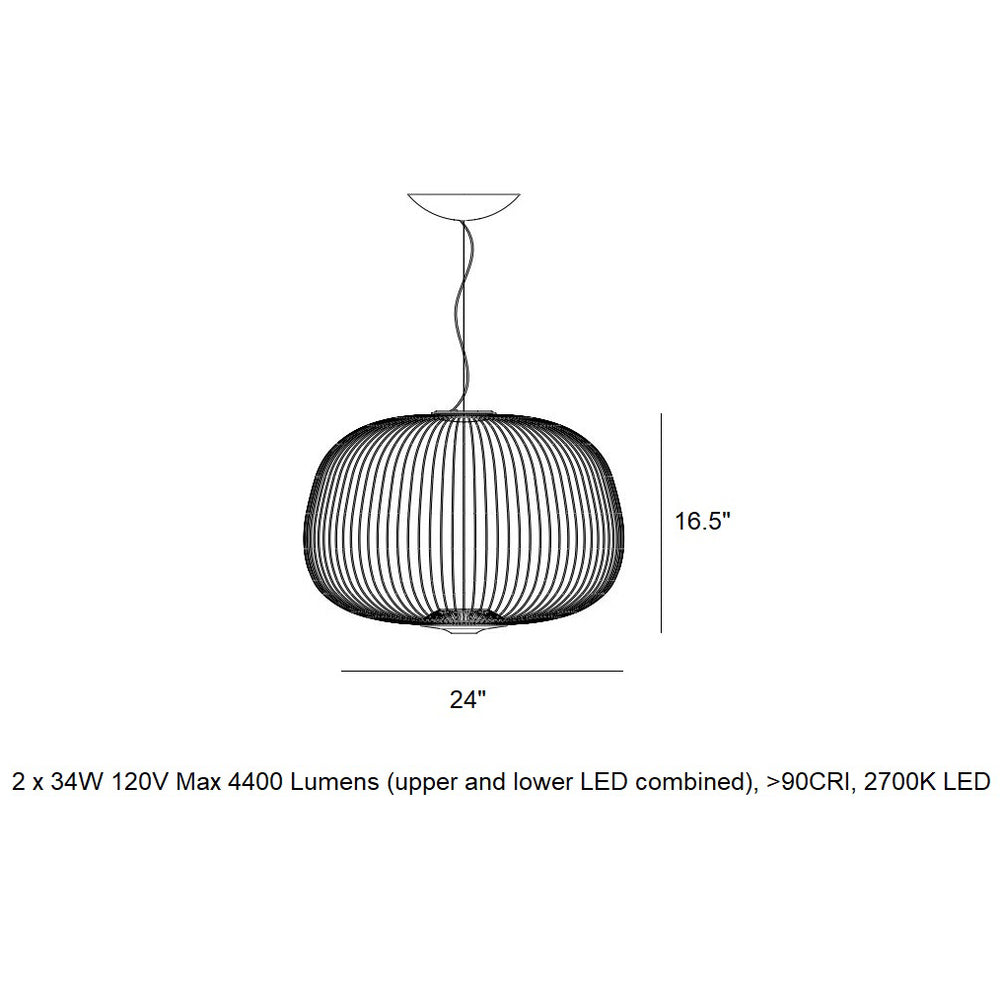 Spokes Ambient LED Pendant Light