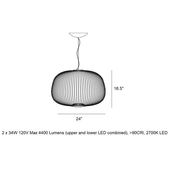 Spokes Ambient LED Pendant Light