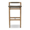 Baden Bar and Counter Stool  option Dulane Moss Leather / Toasted Nettlewood