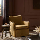 Devon Slipcover Swivel Lounge Chair
