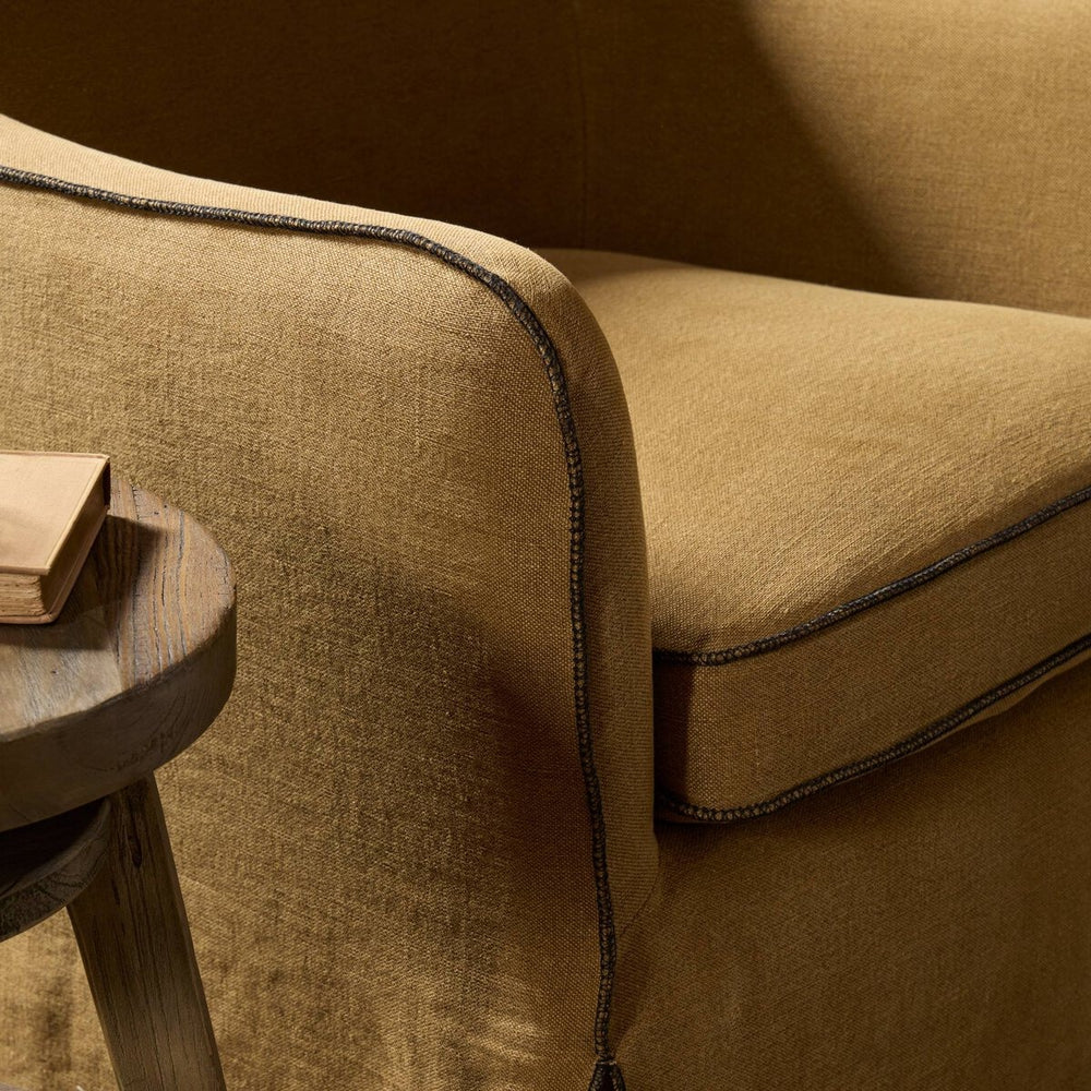 Devon Slipcover Swivel Lounge Chair