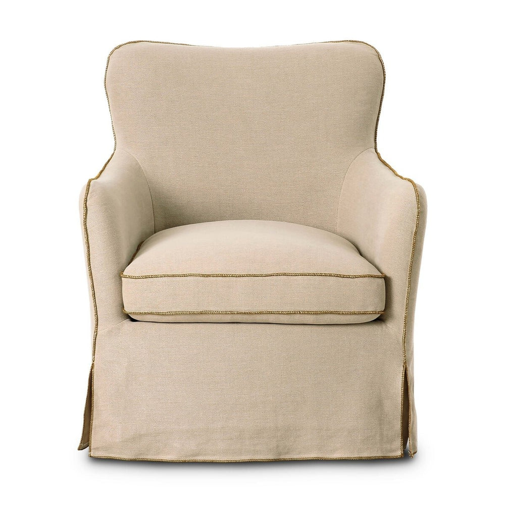 Devon Slipcover Swivel Lounge Chair