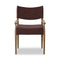 Jayla Dining Armchair  option Laughlin Plum / Toasted Oak