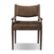 Jayla Dining Armchair  option Nubuck Cigar / Burnt Oak