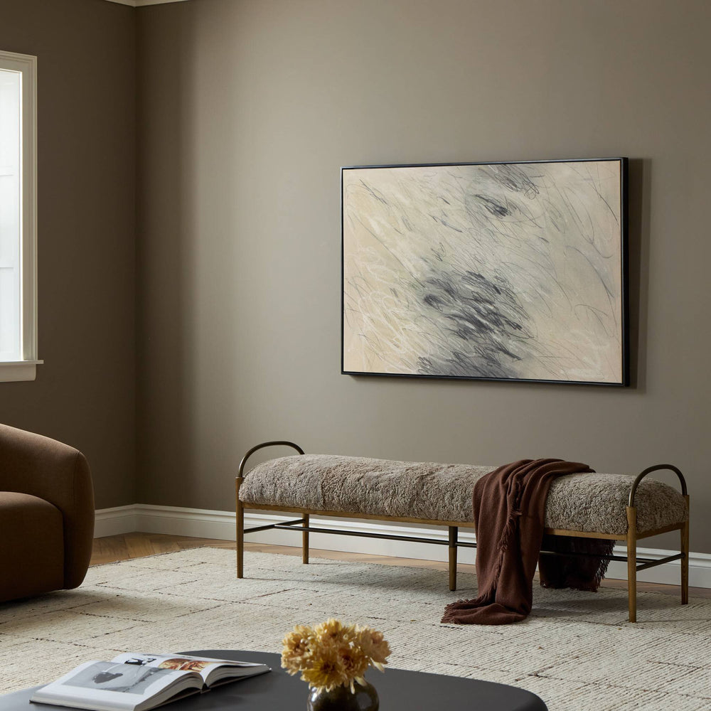 Amber Lewis x Four Hands Demi Accent Bench