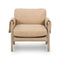 Harrison Lounge Chair  option Palermo Nude Leather / Yucca Parawood