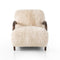 Sandro Lounge Chair  option Champagne Mongolian Fur / Almond