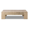 Abaso Coffee Table  option Whitewash Rustic Wormwood Oak