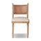 Amber Lewis x Four Hands Bella Dining Chair  option Antwerp Natural / Amber Ash Leather / Sonoma Chestnut