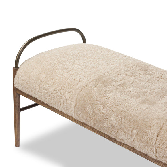 Amber Lewis x Four Hands Demi Accent Bench