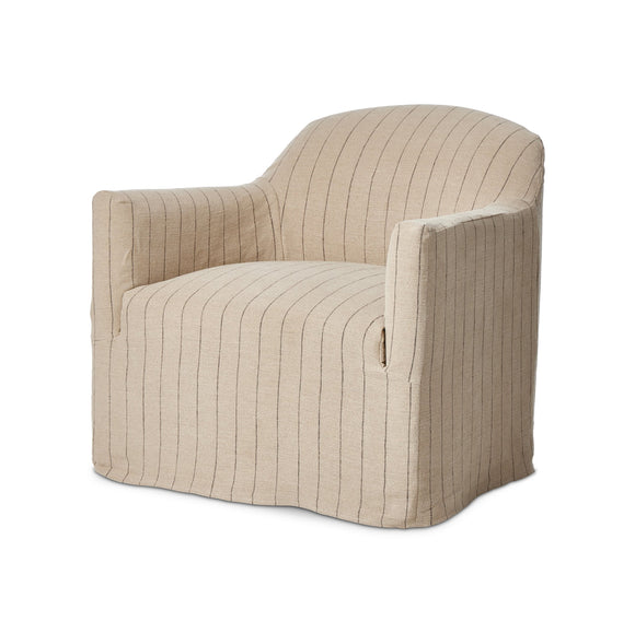 Amber Lewis x Four Hands Lowell Slipcover Swivel Chair