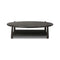Amber Lewis x Four Hands Salvador Coffee Table  option Cracked Smoked Black Veneer / Black Rush