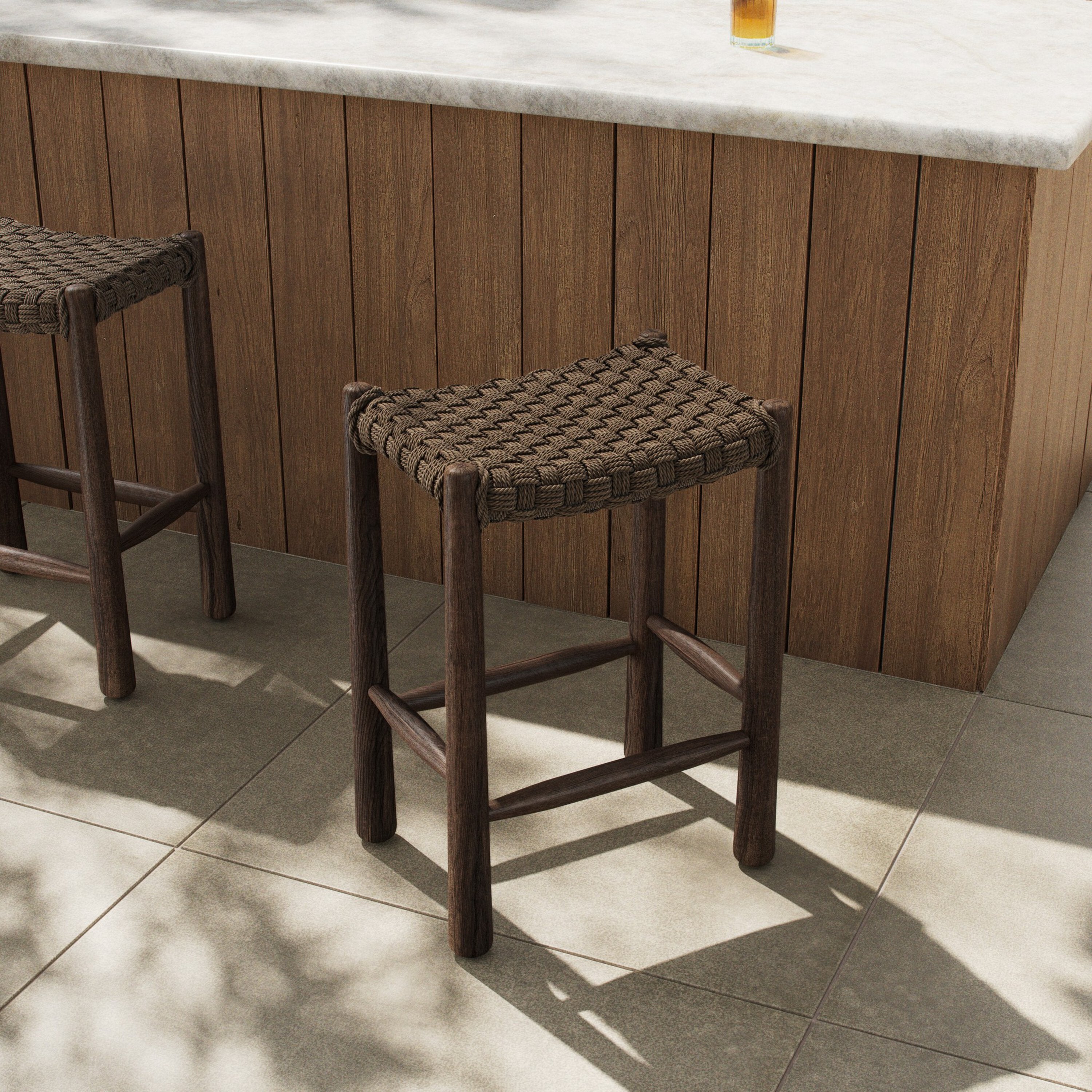 Savio Outdoor Stool - Thumbnail 5