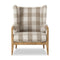Amber Lewis x Four Hands Sedoni Lounge Chair  option Dresden Pebble Plaid
