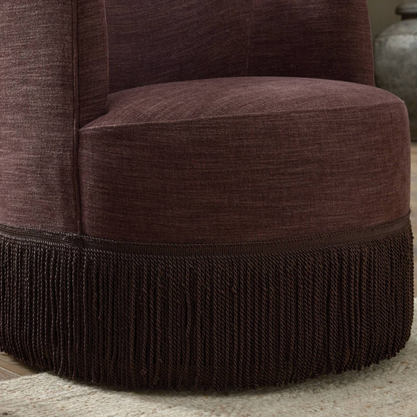 Aurora Fringe Swivel Chair