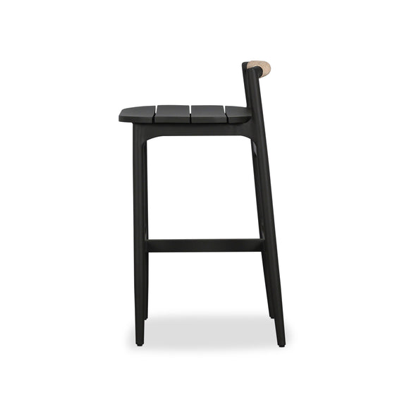 Baden Outdoor Bar and Counter Stool with Metal Base