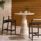 Baden Outdoor Bar and Counter Stool with Metal Base