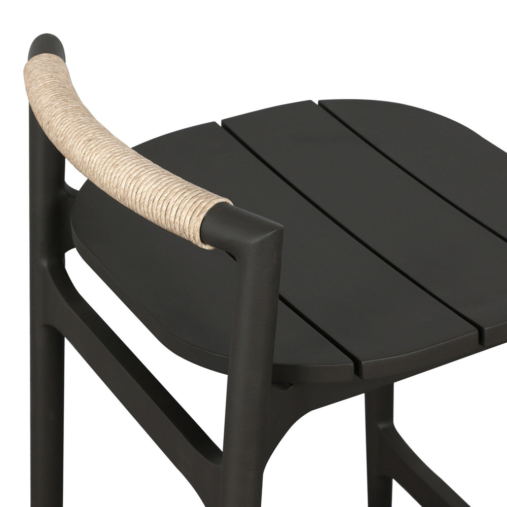Baden Outdoor Bar and Counter Stool with Metal Base