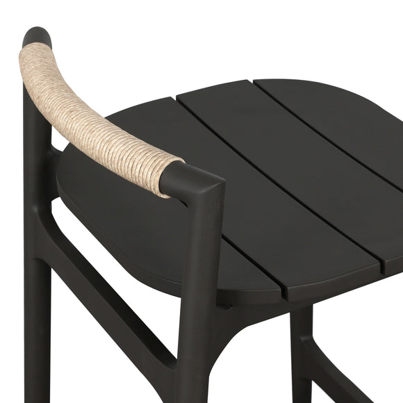 Baden Outdoor Bar and Counter Stool with Metal Base
