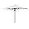 Baska Outdoor Rectangular Umbrella  option Arashi Salt / Bronze Stainless Steel
