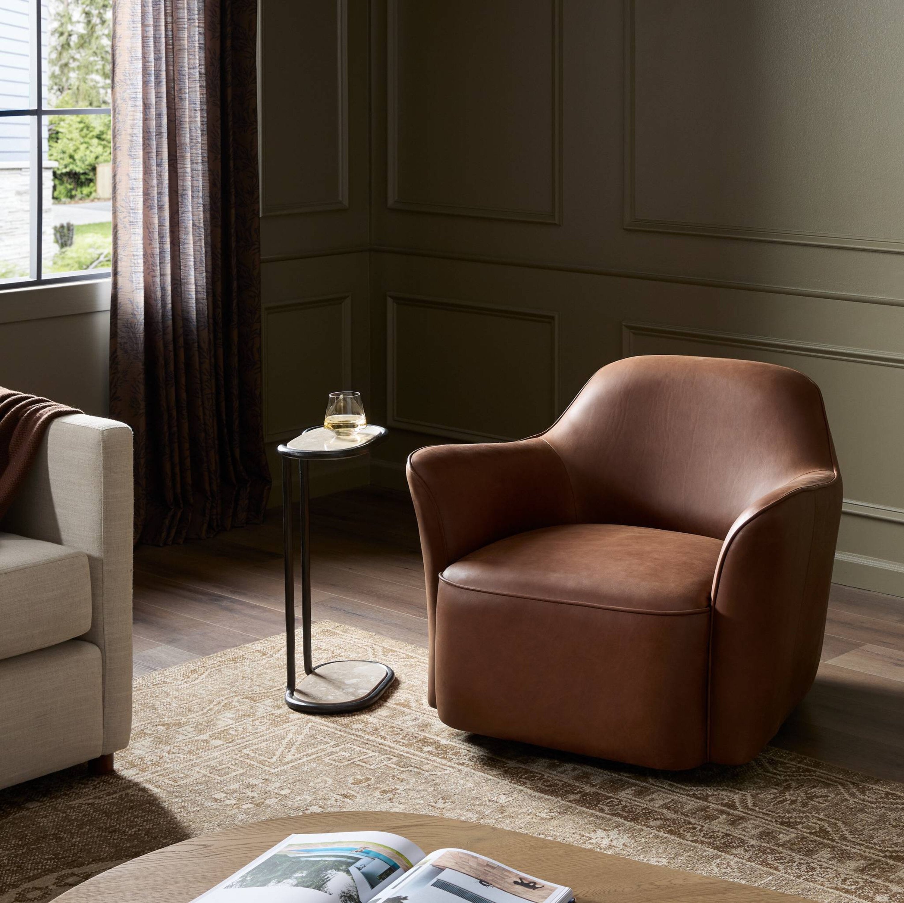 Four Hands Bethany Swivel Chair - 2Modern