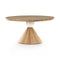 Bibianna Dining Table  option Smoked Honey / Honed White Marble