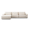 Bloor 3-Piece Sectional  option Ottoman in Matching