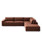 Bloor 4-Piece Sectional with Ottoman  option Left Arm Facing