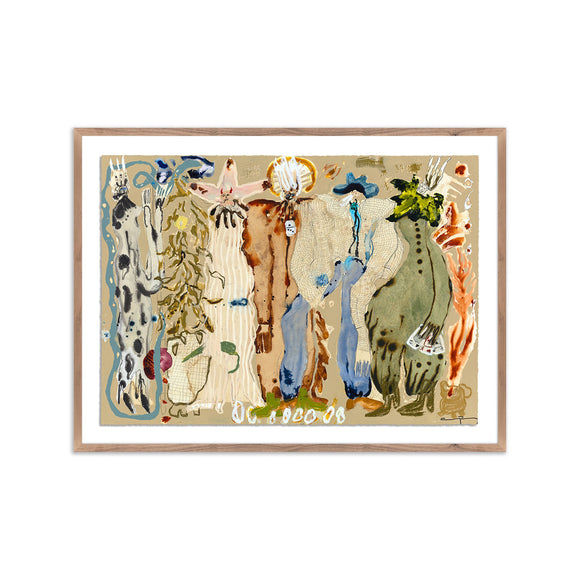 Blue Eyed Snake Woman by Caroline Pinney Wall Art