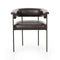 Carrie Dining Chair  option Sonoma Black Leather