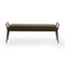Charlotte Bench  option Modern Velvet Loden / Burnt Oak