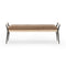 Charlotte Bench  option Palermo Drift Leather / Natural Whitewash Ash