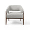 Dexter Lounge Chair  option Gibson Silver / Vintage Sienna Nettlewood