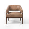 Dexter Lounge Chair  option Palermo Drift Leather / Vintage Sienna Nettlewood